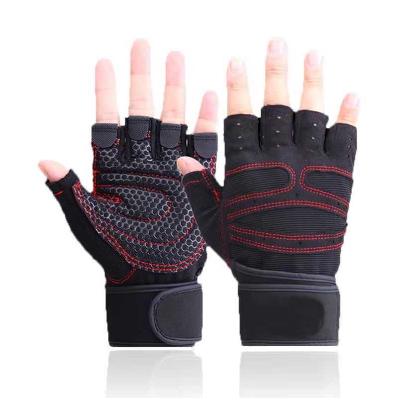 Weight Lifting Fitness Gloves for Men and Women Gym Cycling Yoga Bodybuilding Training Breathable Anti-Slip Half Finger Gloves