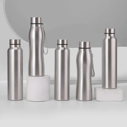 High Quality 1000Ml Stainless Steel Sport Water Bottle Single-Layer Rugged Water Cup Metal Flask Drinkware Camping Sports Gym