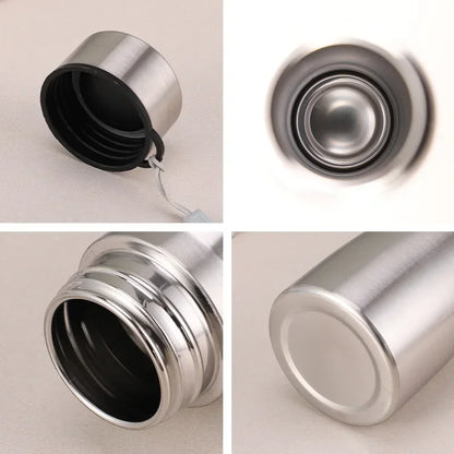 High Quality 1000Ml Stainless Steel Sport Water Bottle Single-Layer Rugged Water Cup Metal Flask Drinkware Camping Sports Gym