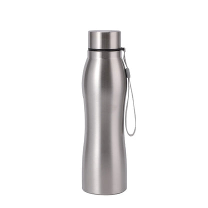 High Quality 1000Ml Stainless Steel Sport Water Bottle Single-Layer Rugged Water Cup Metal Flask Drinkware Camping Sports Gym