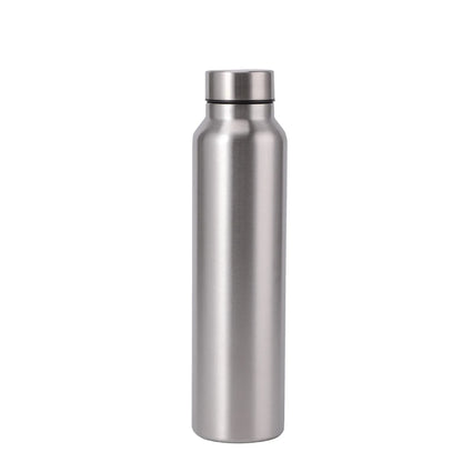 High Quality 1000Ml Stainless Steel Sport Water Bottle Single-Layer Rugged Water Cup Metal Flask Drinkware Camping Sports Gym