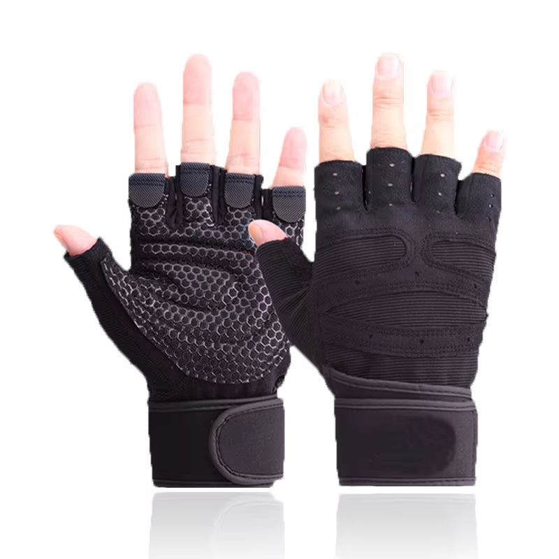 Weight Lifting Fitness Gloves for Men and Women Gym Cycling Yoga Bodybuilding Training Breathable Anti-Slip Half Finger Gloves