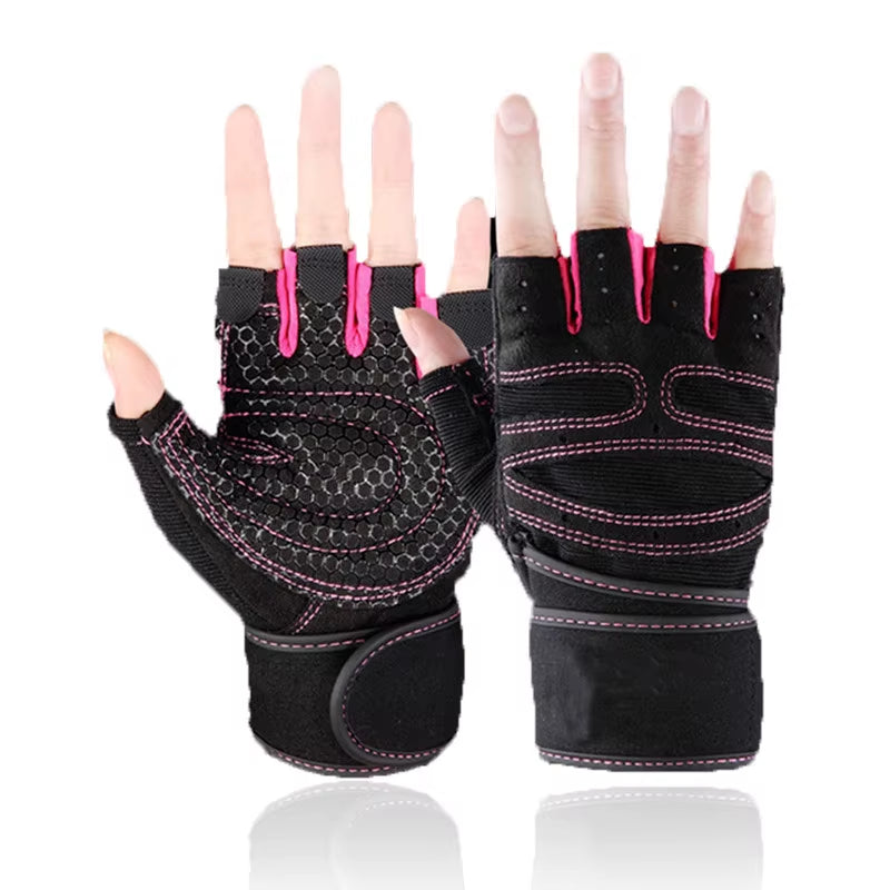 Weight Lifting Fitness Gloves for Men and Women Gym Cycling Yoga Bodybuilding Training Breathable Anti-Slip Half Finger Gloves