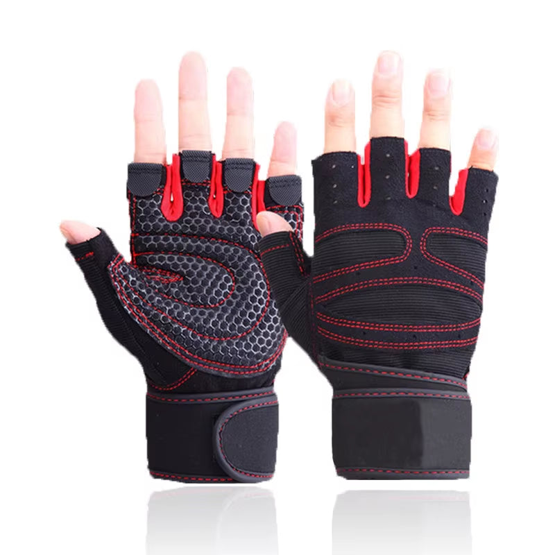 Weight Lifting Fitness Gloves for Men and Women Gym Cycling Yoga Bodybuilding Training Breathable Anti-Slip Half Finger Gloves