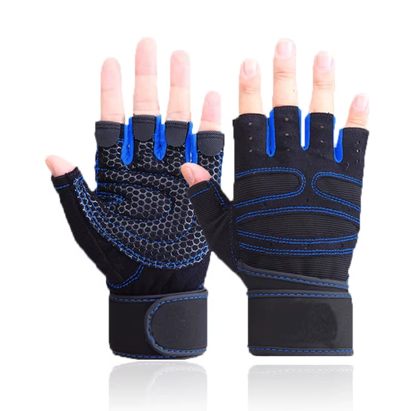 Weight Lifting Fitness Gloves for Men and Women Gym Cycling Yoga Bodybuilding Training Breathable Anti-Slip Half Finger Gloves