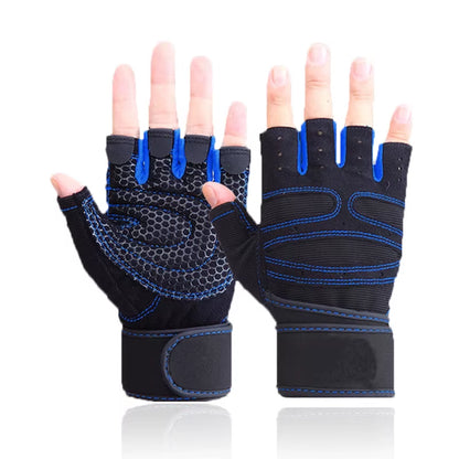 Weight Lifting Fitness Gloves for Men and Women Gym Cycling Yoga Bodybuilding Training Breathable Anti-Slip Half Finger Gloves