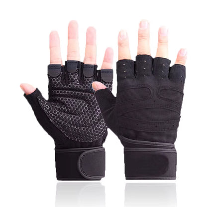 Weight Lifting Fitness Gloves for Men and Women Gym Cycling Yoga Bodybuilding Training Breathable Anti-Slip Half Finger Gloves
